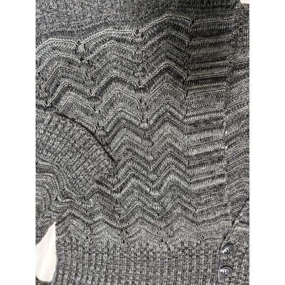 Lane Bryant Cardigan Sweater Plus Size 18/20 Gray Knit Button Front Long Sleeve - Picture 5 of 9